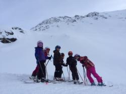 ski kids on mountain ski kids on mountain